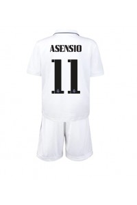 Fotbalové Dres Real Madrid Marco Asensio #11 Dětské Domácí Oblečení 2022-23 Krátký Rukáv (+ trenýrky)